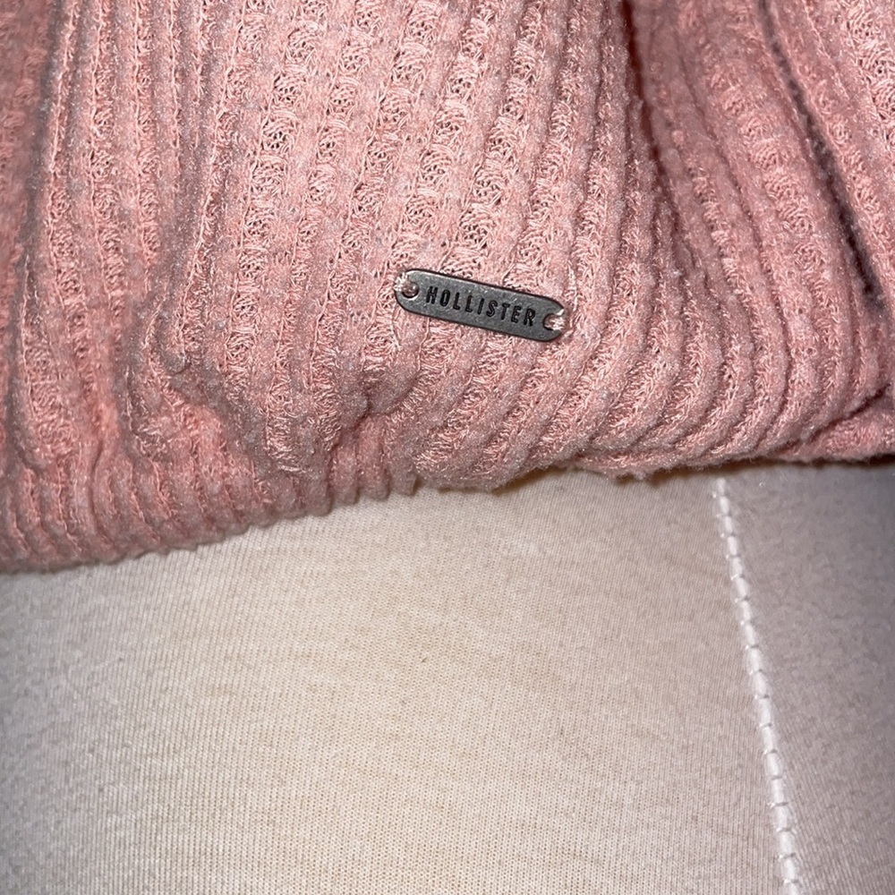 HOLLISTER long sleeve Open Back Waffle Knit shirt top in women’s XS . - Picture 4 of 10